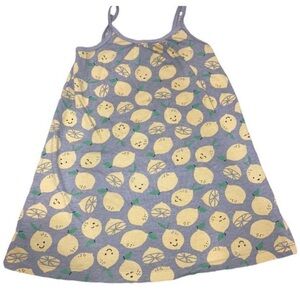 🦄3/$20🦄 Curfew Kids Lemon Print Tank Top - Gray and Yellow